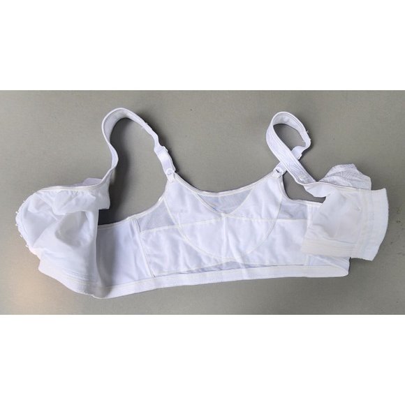 Playtex Bra 18 Hr Posture Boost 40 C Full Figure Front Close White E525 - Picture 2 of 10